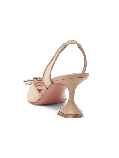Amina Muaddi Women's Begum 70MM Mesh Slingback Pumps | Thumbnail 3