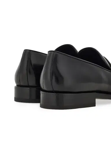 Ferragamo Men's Brandy Patent Leather Penny Loafers - Nero - Size 12 | Thumbnail 6