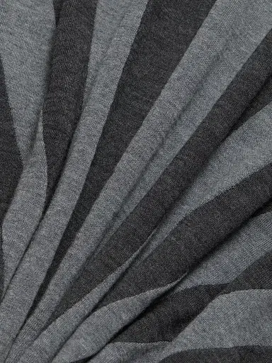 Versace Men's Rays Intarsia-Knit Polo Shirt - Medium Grey - Size 44 | Thumbnail 7 Versace Men's Rays Intarsia-Knit Polo Shirt - Medium Grey - Size 44 | Thumbnail 7