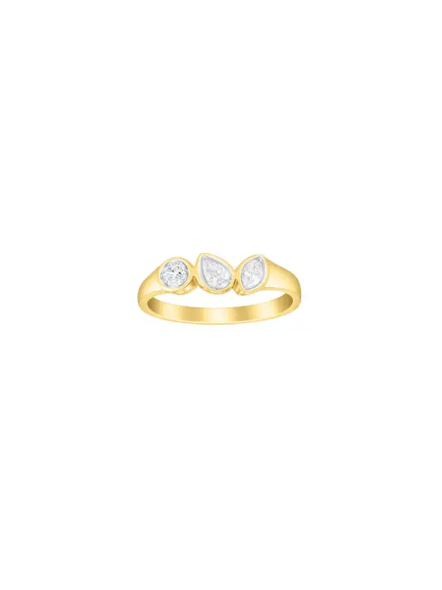 0.374ct Diamond 14K Gold Multi Shape Ring