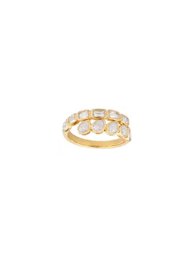 Wish Fine Jewelry 1.024ct Diamond 14K Gold Bypass Ring | Thumbnail 1