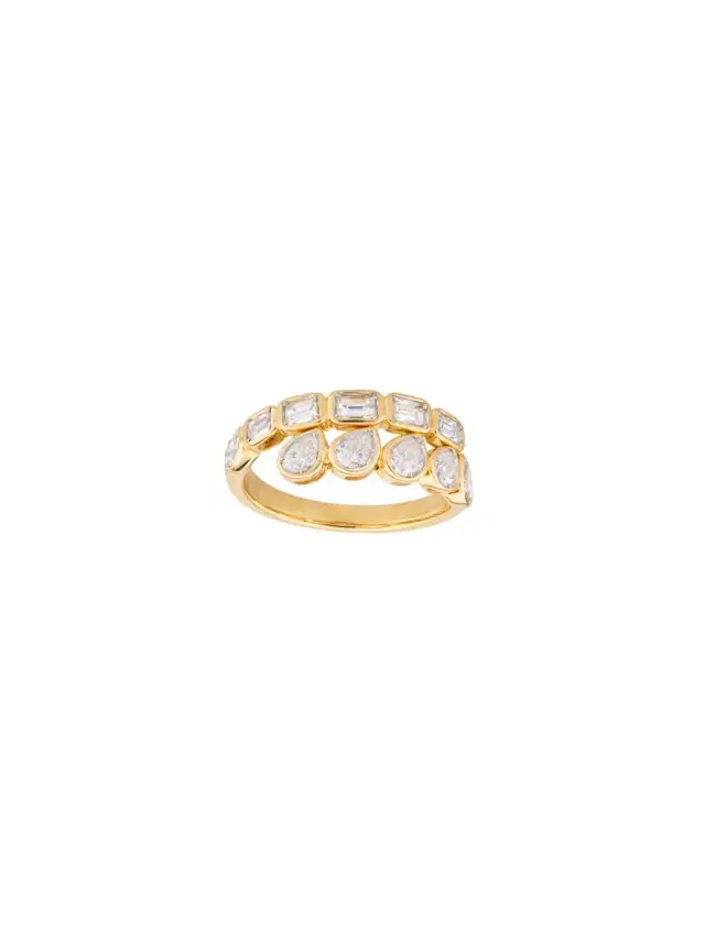 Wish Fine Jewelry 1.024ct Diamond 14K Gold Bypass Ring
