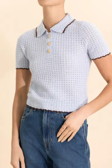 Cara Cara Melody Polo - Light Blue Brown | Thumbnail 2