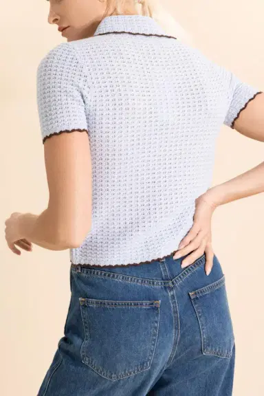 Cara Cara Melody Polo - Light Blue Brown | Thumbnail 4