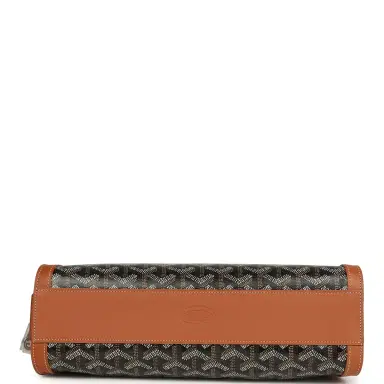 goyard Goyard Goyardine Canvas Bonbonnière Bag Black and Brown Chevroches Calfskin Palladium Hardware | Thumbnail 8
