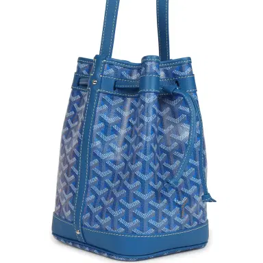 goyard Goyard Goyardine Canvas Sky Blue Petit Flot Bucket Bag PM Palladium Hardware | Thumbnail 2 goyard Goyard Goyardine Canvas Sky Blue Petit Flot Bucket Bag PM Palladium Hardware | Thumbnail 2