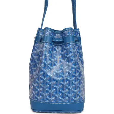 goyard Goyard Goyardine Canvas Sky Blue Petit Flot Bucket Bag PM Palladium Hardware | Thumbnail 4 goyard Goyard Goyardine Canvas Sky Blue Petit Flot Bucket Bag PM Palladium Hardware | Thumbnail 4