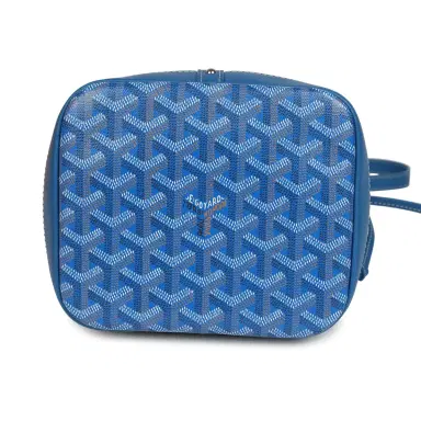 goyard Goyard Goyardine Canvas Sky Blue Petit Flot Bucket Bag PM Palladium Hardware | Thumbnail 7 goyard Goyard Goyardine Canvas Sky Blue Petit Flot Bucket Bag PM Palladium Hardware | Thumbnail 7