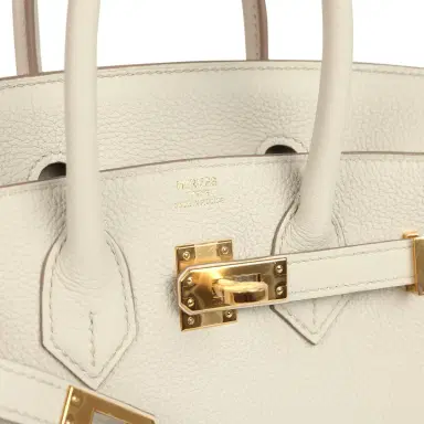 HERMÈS Hermes Birkin 25 Beton Togo Gold Hardware | Thumbnail 7