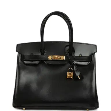 HERMÈS Hermes Birkin 30 Black Box Gold Hardware | Thumbnail 1 HERMÈS Hermes Birkin 30 Black Box Gold Hardware | Thumbnail 1