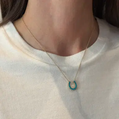 Stephanie Gottlieb Dakota Horseshoe Necklace | Thumbnail 3