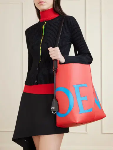 Loewe Bilbao Large Pleated Printed Leather Shoulder Bag | Thumbnail 2