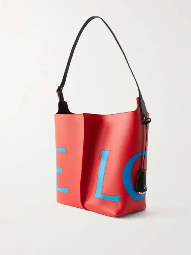 Loewe Bilbao Large Pleated Printed Leather Shoulder Bag | Thumbnail 4