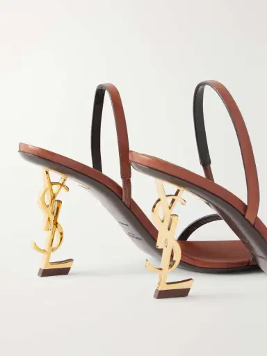 Saint Laurent Leather Sandal Pumps | Thumbnail 5