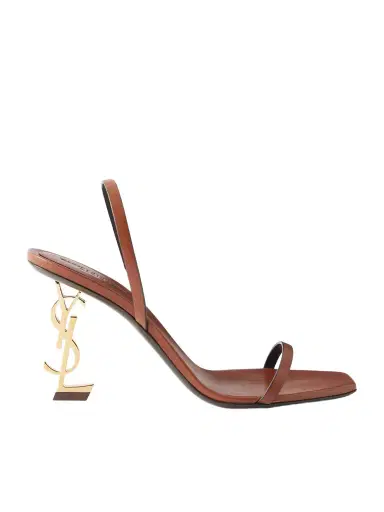 Saint Laurent Leather Sandal Pumps | Thumbnail 1