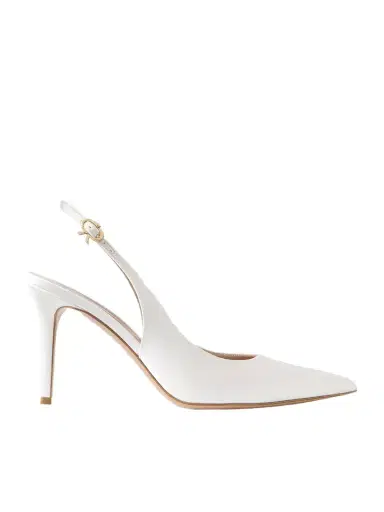 Gianvito Rossi Ribbon 85 Satin Slingback Pumps | Thumbnail 1 Gianvito Rossi Ribbon 85 Satin Slingback Pumps | Thumbnail 1