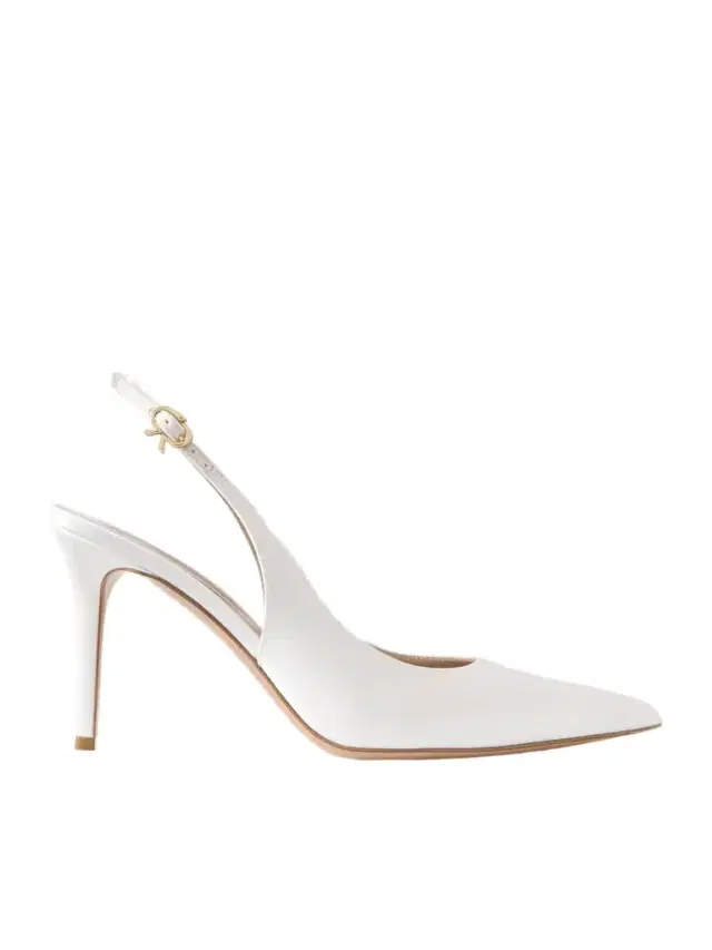 Gianvito Rossi Ribbon 85 Satin Slingback Pumps