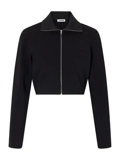 Jil Sander Cropped Crepe Jacket | Thumbnail 1
