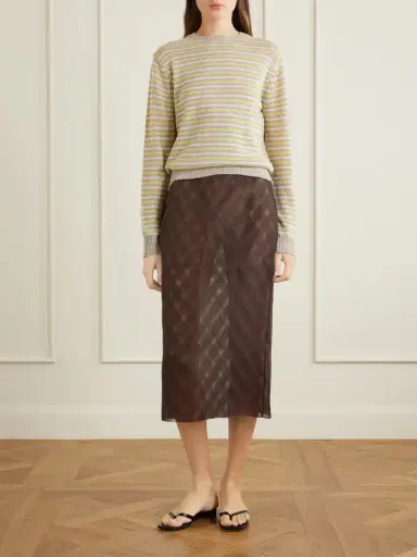 Auralee Striped Cashmere Sweater | Thumbnail 2 Auralee Striped Cashmere Sweater | Thumbnail 2