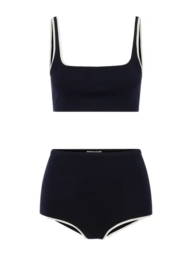 Auralee Wool-blend Jersey Bikini