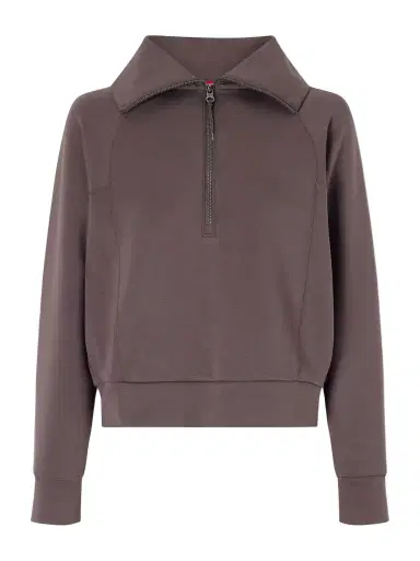 Spanx ® Airessentials Stretch-jersey Half-zip Sweatshirt | Thumbnail 1 Spanx ® Airessentials Stretch-jersey Half-zip Sweatshirt | Thumbnail 1