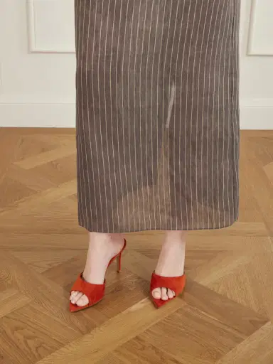 Gianvito Rossi Elle 85 Suede Sandals | Thumbnail 2