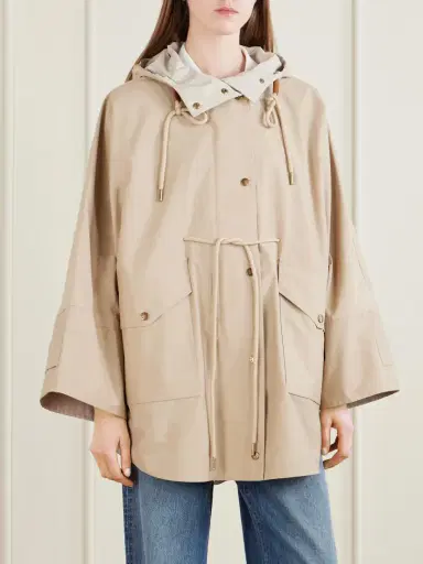 Moncler Brunnera Hooded Cotton-blend Jacket | Thumbnail 3 Moncler Brunnera Hooded Cotton-blend Jacket | Thumbnail 3