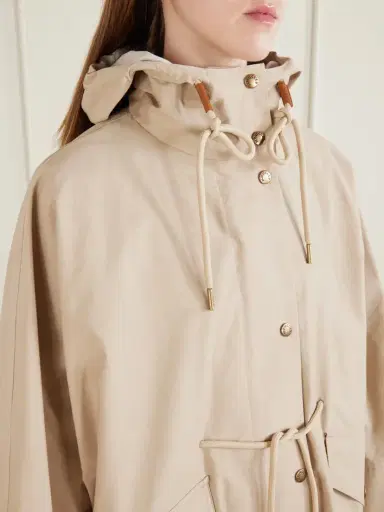 Moncler Brunnera Hooded Cotton-blend Jacket | Thumbnail 6 Moncler Brunnera Hooded Cotton-blend Jacket | Thumbnail 6