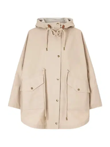Moncler Brunnera Hooded Cotton-blend Jacket | Thumbnail 1 Moncler Brunnera Hooded Cotton-blend Jacket | Thumbnail 1