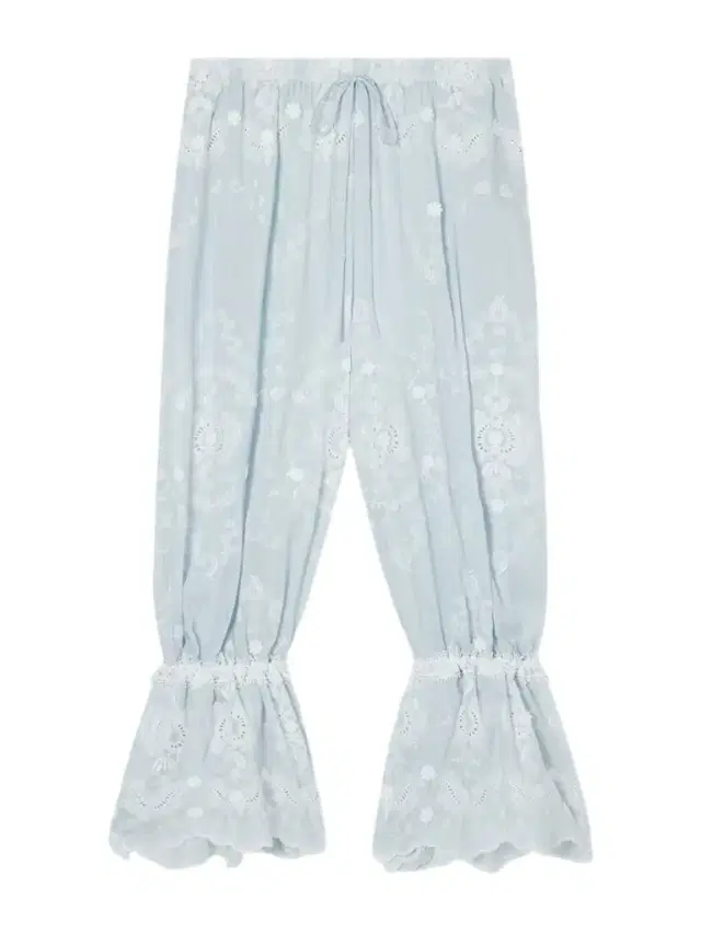 Miguelina Nell Embroidered Silk-blend Balloon Pants