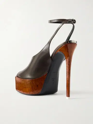 The Attico Ornella Leather Sandals | Thumbnail 3 The Attico Ornella Leather Sandals | Thumbnail 3