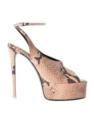 The Attico Ornella 140 Snake-effect Leather Platform Pumps | Thumbnail 1