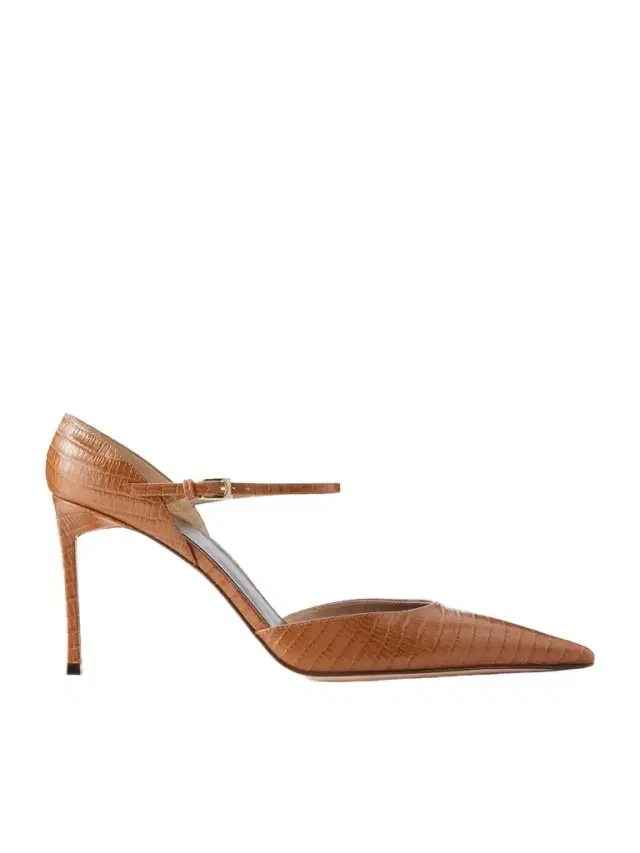Tejus Snake-effect Leather Pumps