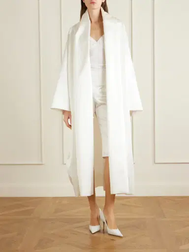 COLLEEN ALLEN Silk Duchesse-satin Coat | Thumbnail 2