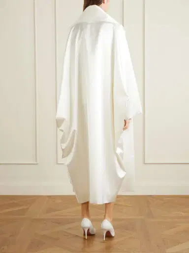 COLLEEN ALLEN Silk Duchesse-satin Coat | Thumbnail 3