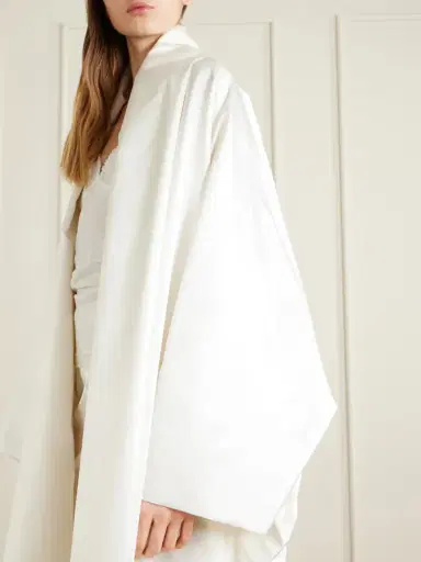 COLLEEN ALLEN Silk Duchesse-satin Coat | Thumbnail 4