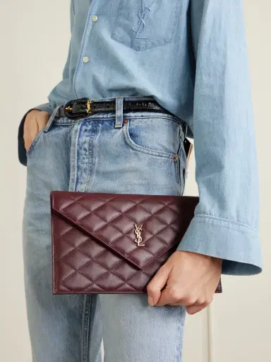 Saint Laurent Paris Matelassé Leather Pouch | Thumbnail 2 Saint Laurent Paris Matelassé Leather Pouch | Thumbnail 2
