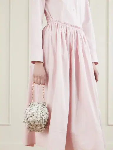 Gabriela Hearst Soft Demi Appliquéd Leather Clutch | Thumbnail 2