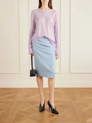 Gucci Crystal-embellished Knitted Silk Sweater | Thumbnail 2