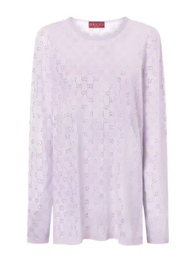 Gucci Crystal-embellished Knitted Silk Sweater | Thumbnail 1