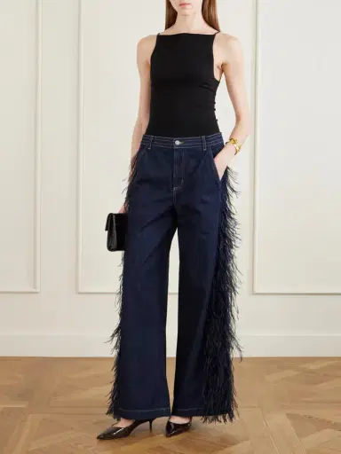 TWP Embellished Cotton Straight-leg Pants | Thumbnail 2