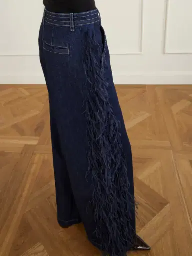 TWP Embellished Cotton Straight-leg Pants | Thumbnail 4