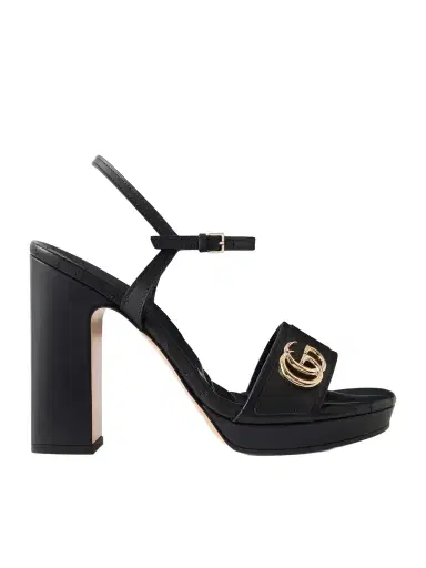 Gucci Embellished Leather Platform Sandals | Thumbnail 1
