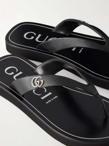 Gucci Embellished Leather Sandals | Thumbnail 5 Gucci Embellished Leather Sandals | Thumbnail 5