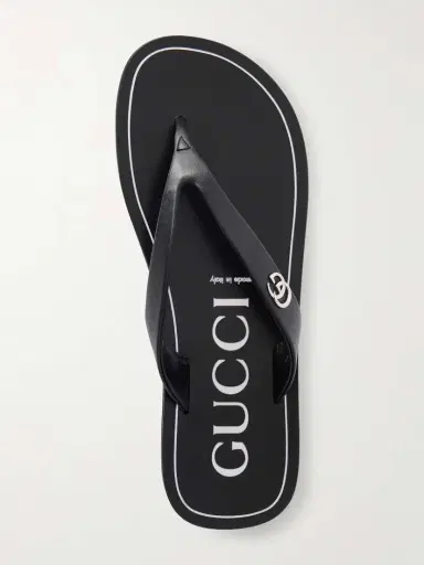 Gucci Embellished Leather Sandals | Thumbnail 6 Gucci Embellished Leather Sandals | Thumbnail 6