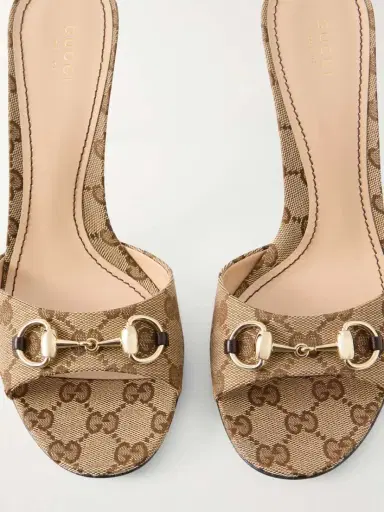 Gucci Horsebit-embellished Canvas-jacquard Mules | Thumbnail 5 Gucci Horsebit-embellished Canvas-jacquard Mules | Thumbnail 5