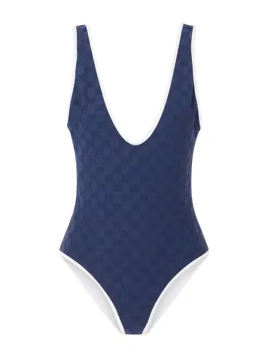 Gucci Piped Terry-jacquard Swimsuit | Thumbnail 1 Gucci Piped Terry-jacquard Swimsuit | Thumbnail 1