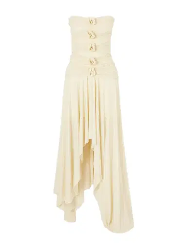 Maygel Coronel Andi Draped Jersey Maxi Dress | Thumbnail 1 Maygel Coronel Andi Draped Jersey Maxi Dress | Thumbnail 1