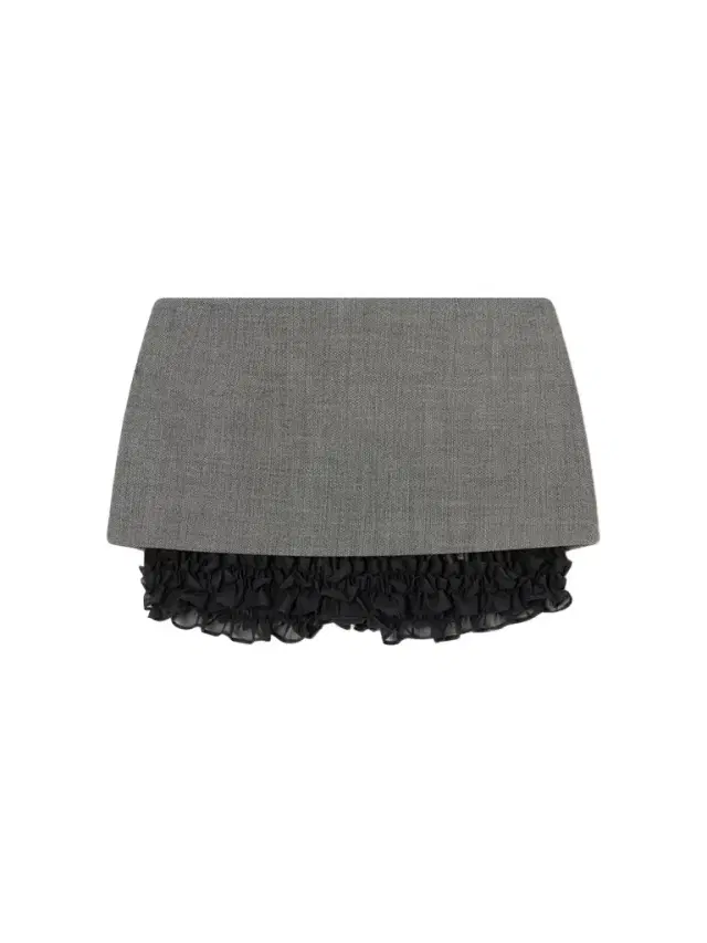 Herringbone Wool-blend Shorts