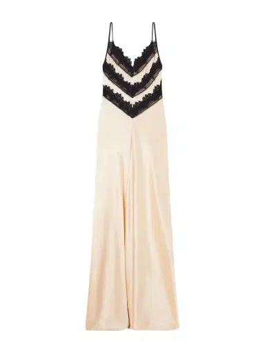 Rodarte Lace-trimmed Silk Gown | Thumbnail 1 Rodarte Lace-trimmed Silk Gown | Thumbnail 1